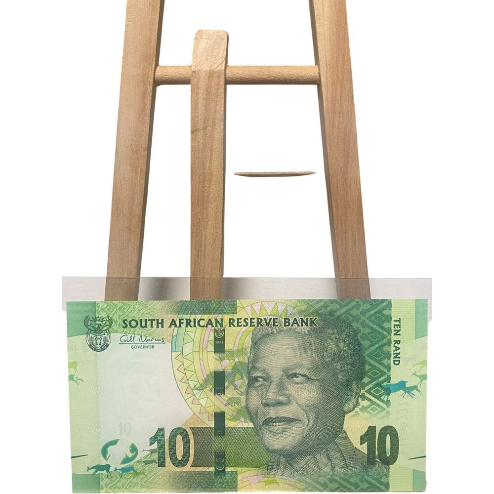 South African Reserve Bank 10 Rand Note Featuring Nelson Mandela